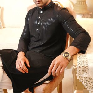 Casual Panjabi BLACK